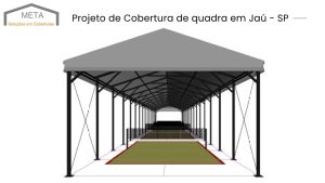 Meta Montagens - Projeto de Cobertura de quadra em Jau - SP