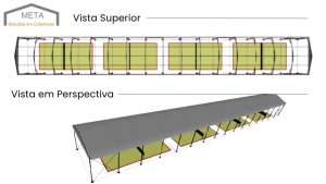 Meta Montagens - Vista Superior e em perspectiva